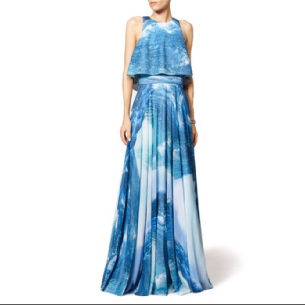 Theia Ocean Maxi Dress